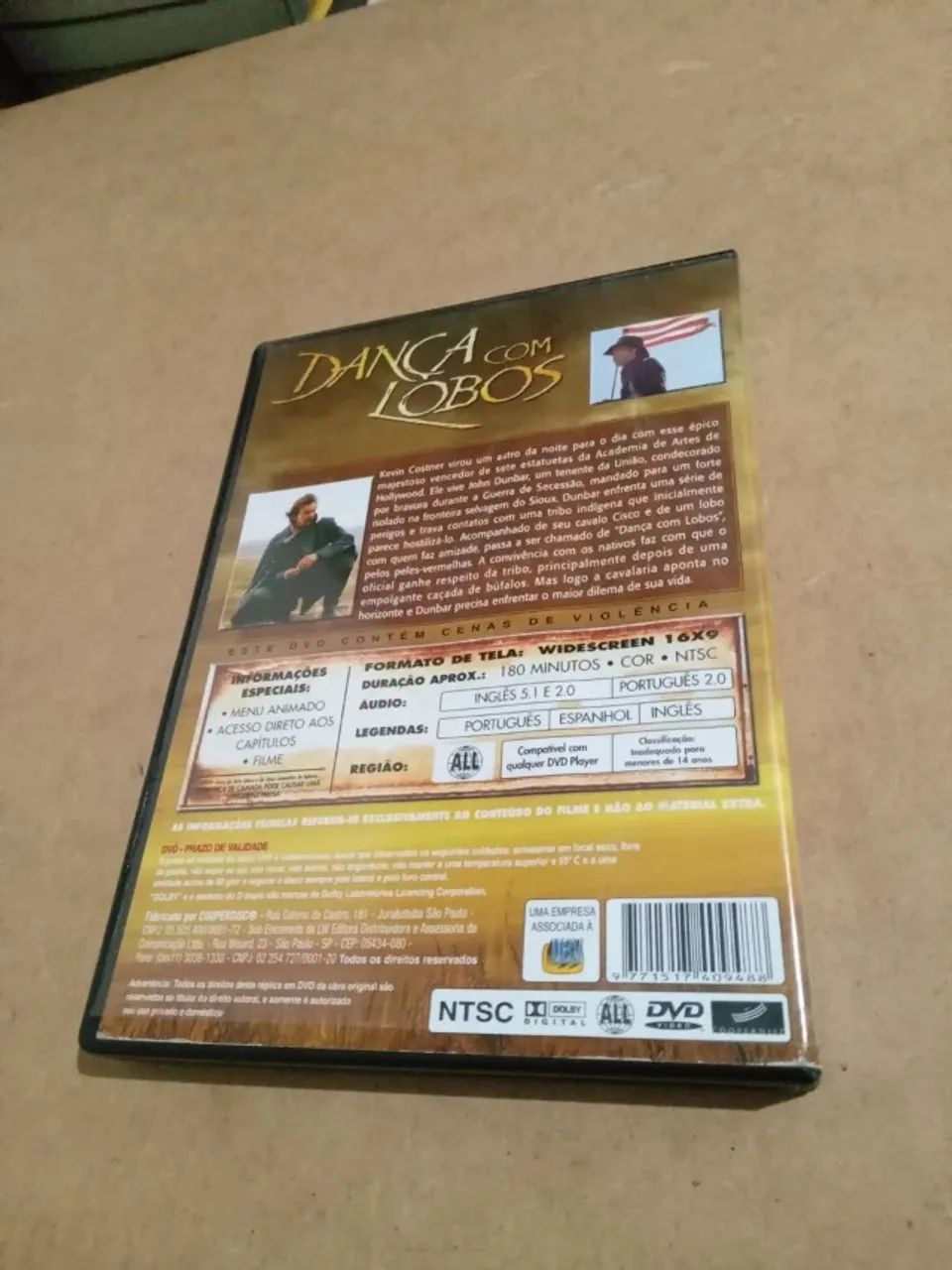 Dvd dança com lobos edição especial  - Foto 2