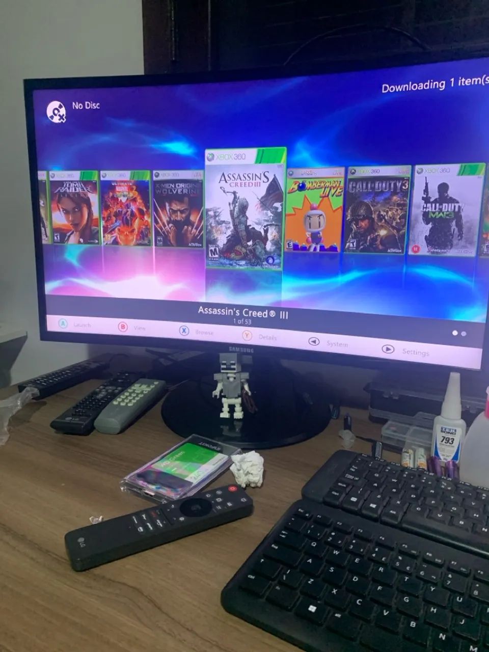 XBOX 360 FAT COM AURORA TROCO EM PS1 FAT OU WII - Foto 3