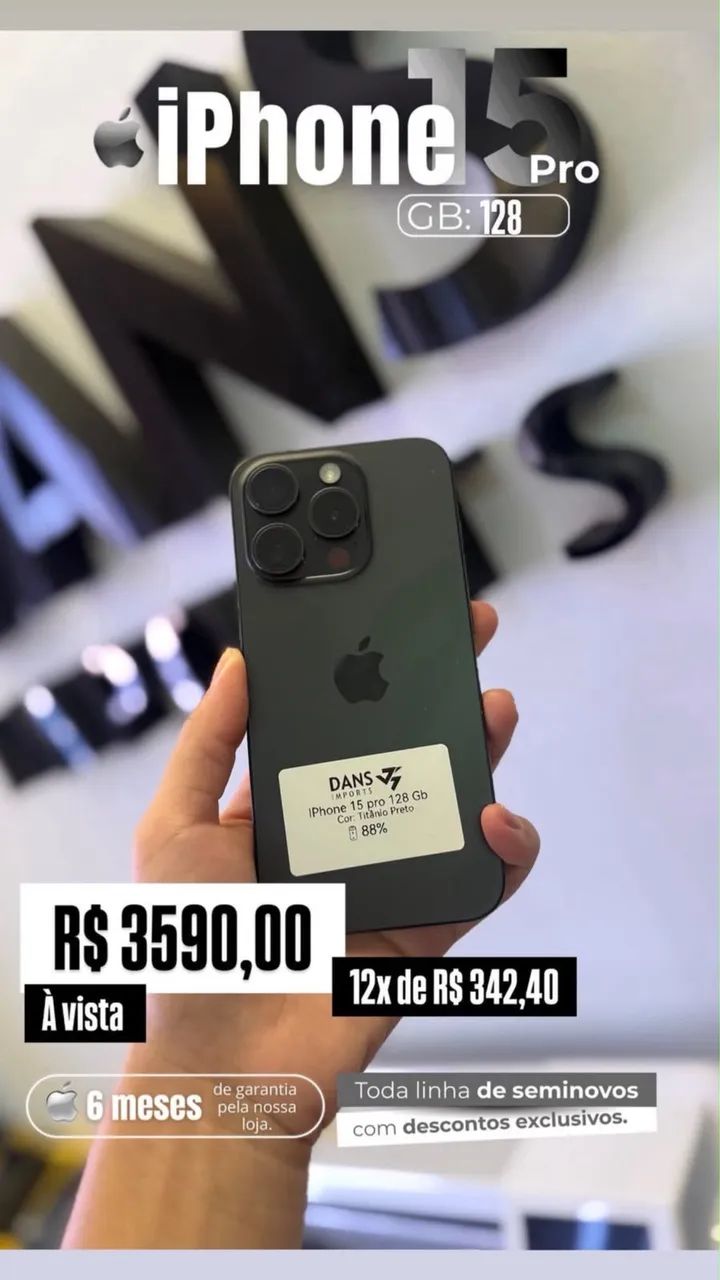 IPHONES SEMINOVOS COM GARANTIA  - Foto 2