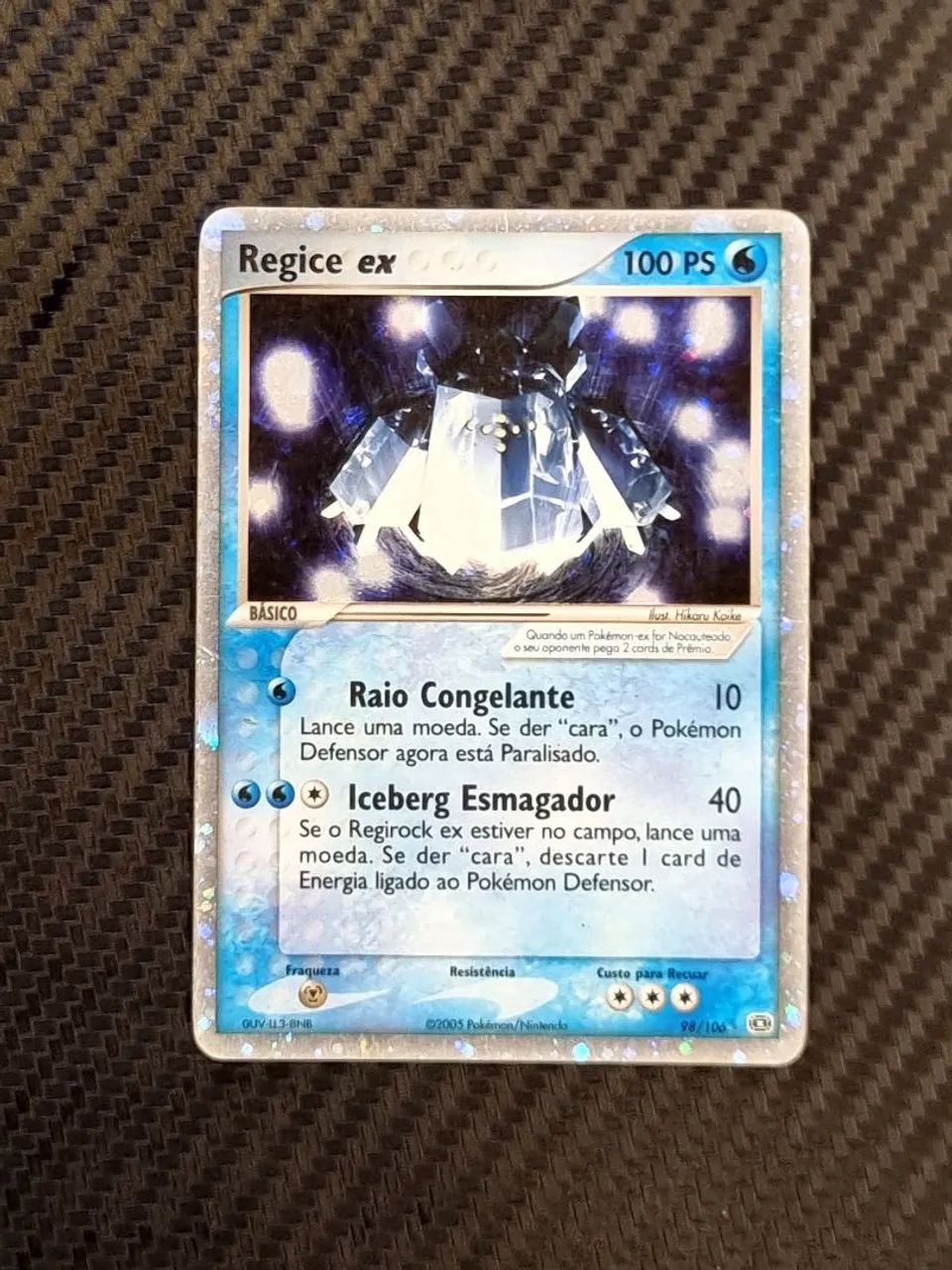 Carta Pokémon Regice EX TCG
