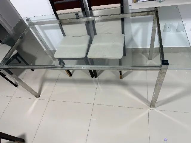Mesa de vidro 180x80 - Foto 3