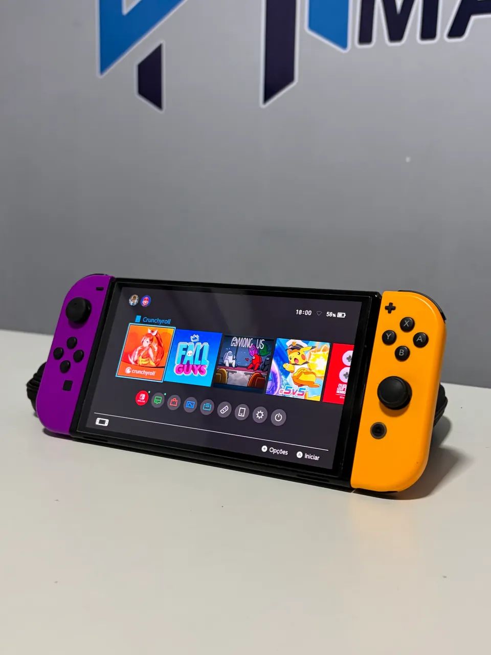 Console portátil Nintendo Switch OLED Desbloqueado  - Foto 5