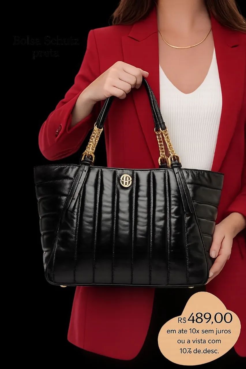 Bolsa Schutz Izzy preta.
