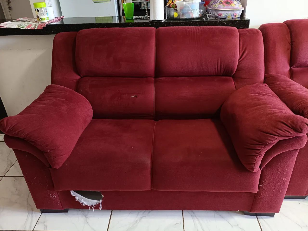 Sofá usando 