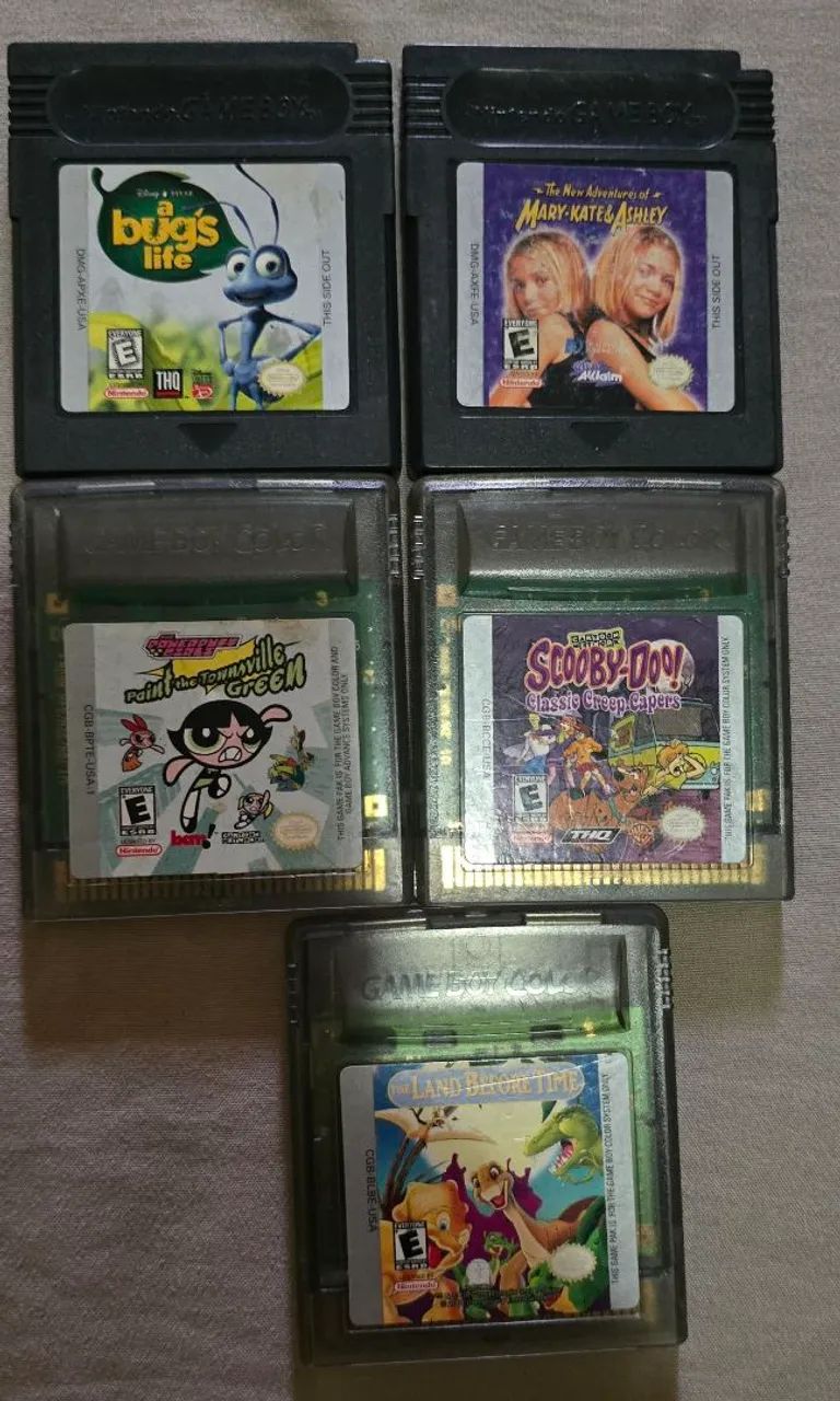 Fitas de gameboy 