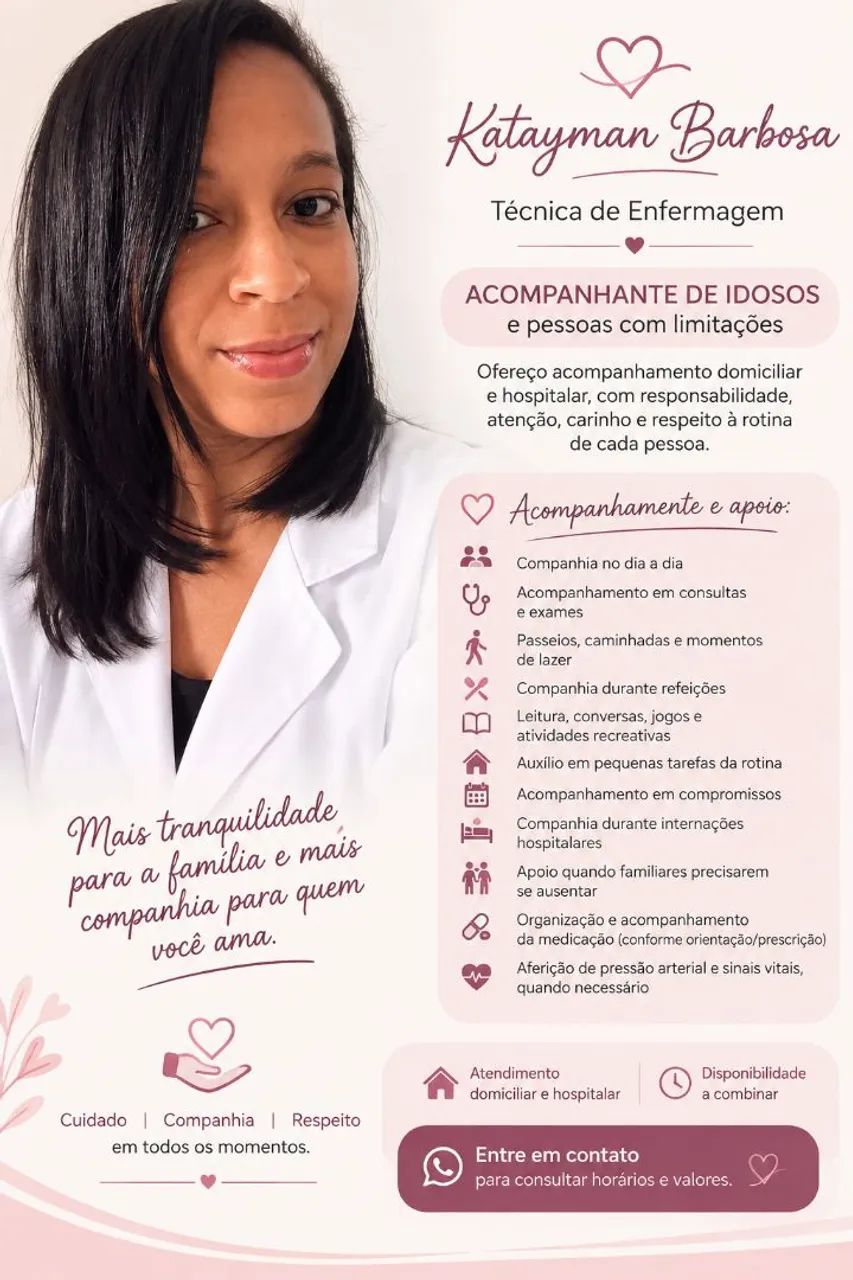 Acompanhante (pessoas idosas e pessoas com limitações)