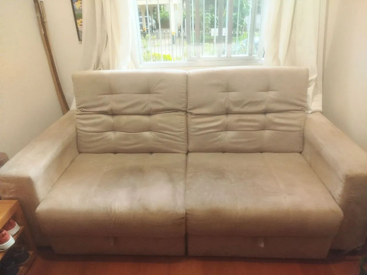 SOFÁ em Suede, reclinável, ótimo estado! - Foto 3
