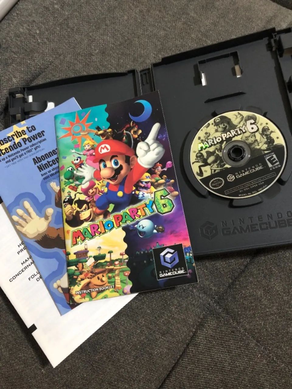 Nintendo Gamecube Mario Party 6 100% Completo Box + Microfone  - Foto 3