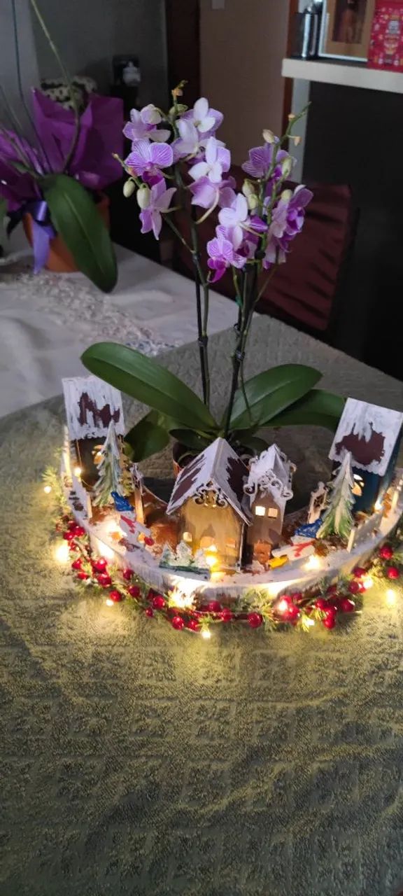 Arranjo de Natal com Orquidea - Foto 5