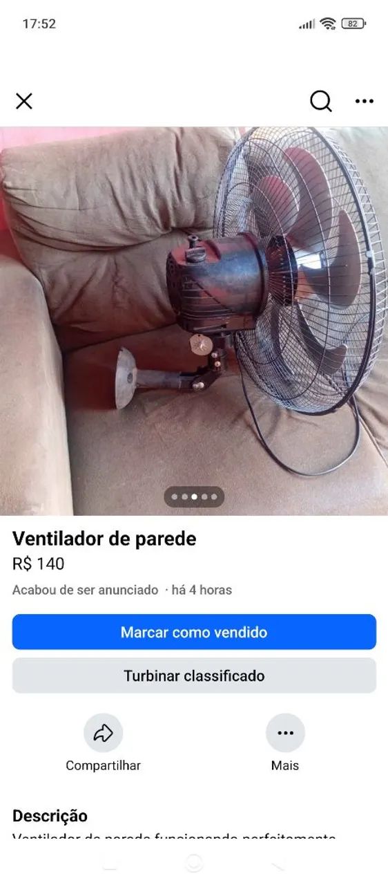Ventilador de parede  - Foto 5
