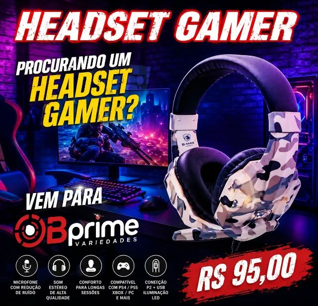 Fones Gamer Headset e Fone Bluetooth  - Foto 2
