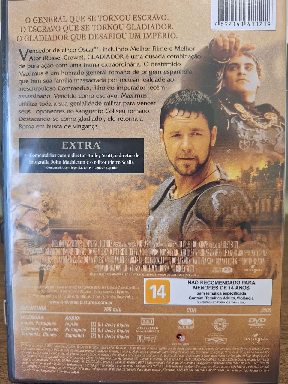 DVD Gladiador - Foto 2