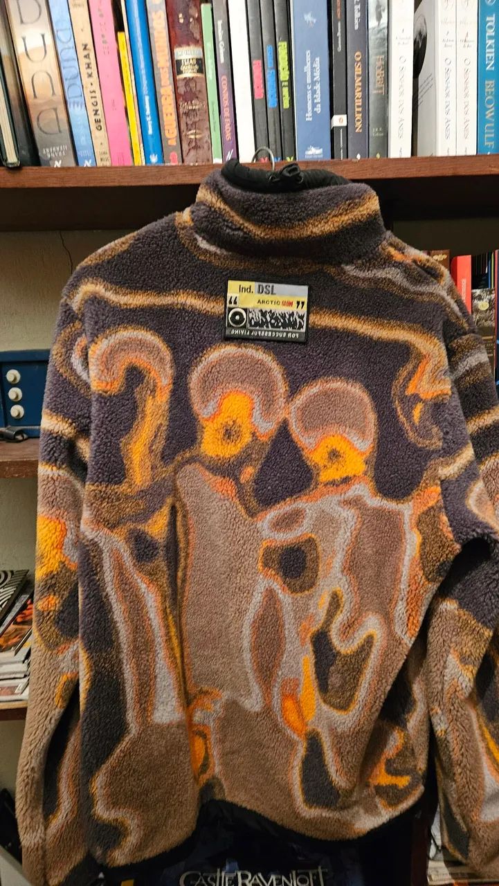 Moletom Diesel S-TRAILER original Half-zip sweatshirt teddy jacquard - Foto 2