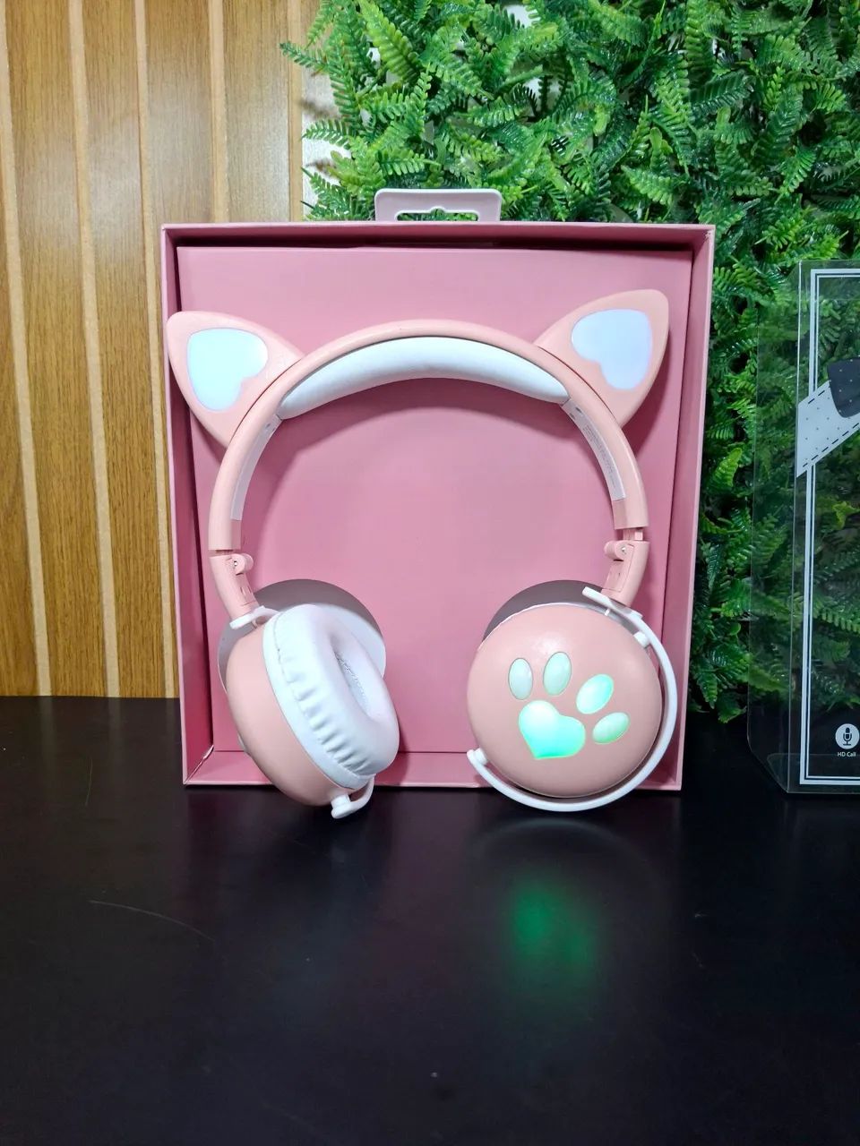 Fone Bluetooth Orelhas De Gato Com Leds