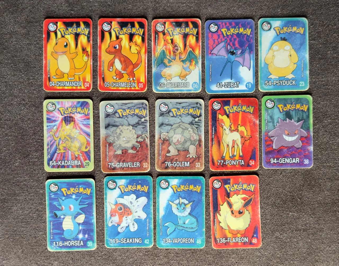 Lote de tazos supercard Pokemon