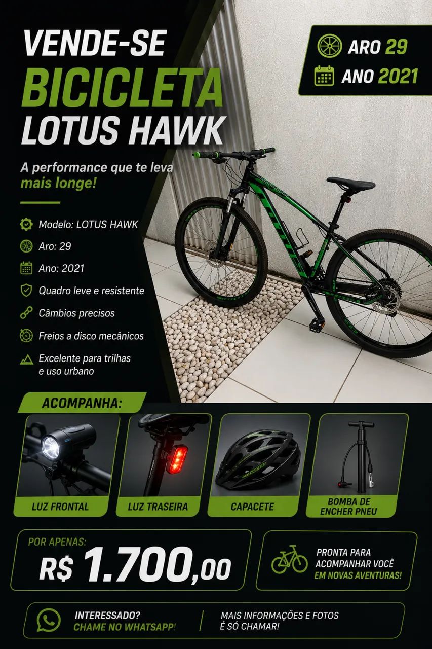 BICICLETA LOTUS HAWK ARO 29 - 2021