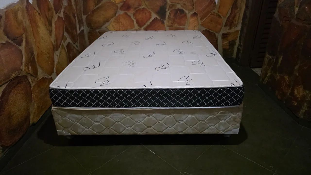 Cama box casal e colchão - Foto 5