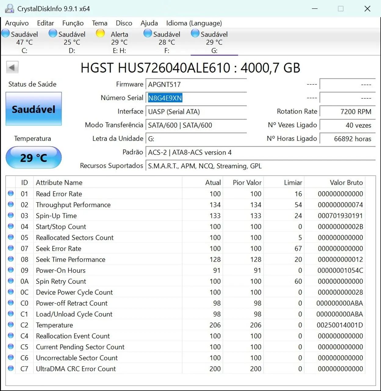 Lote HD SATA - 4TB e 1TB - Foto 3