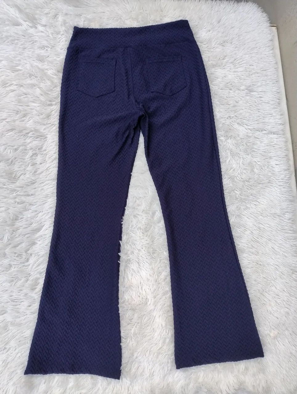 Calça Flare Azul Marinho GG - Foto 3