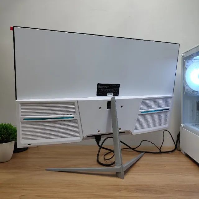 Monitor Gamer 24" 100Hz IPS Branco Lacrado - Foto 4