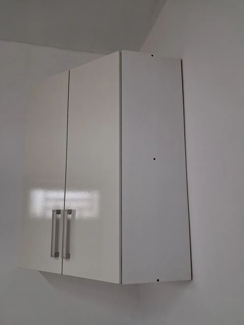 Armário branco de parede canto em mdf - Foto 3