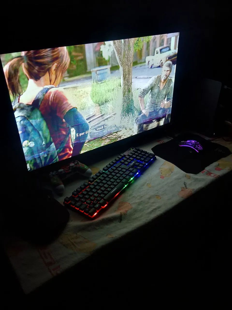vendo teclado e mouse com leds 