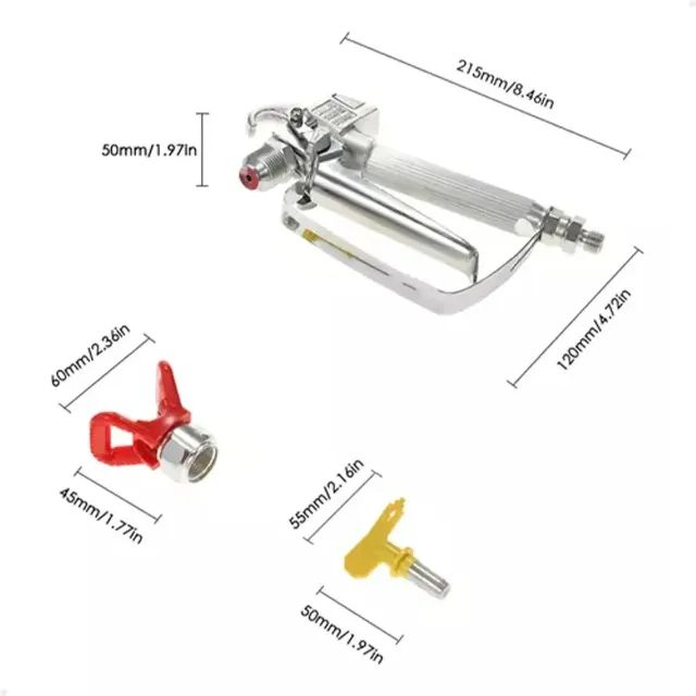 Pistola Pintura Airless Compatível P/todas As Marcas + Bico - Foto 2