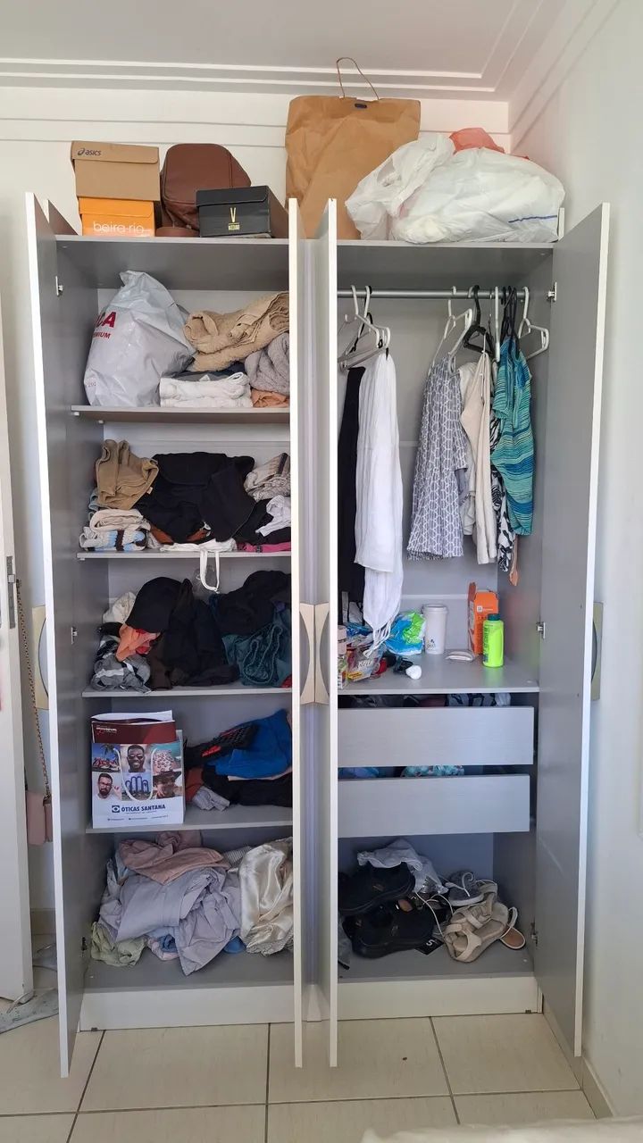 Guarda-Roupa Branco Maxel 4 Portas Branco - Foto 2