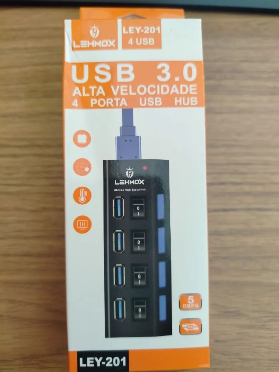 EXTENSOR USB 3.0 4 PORTAS