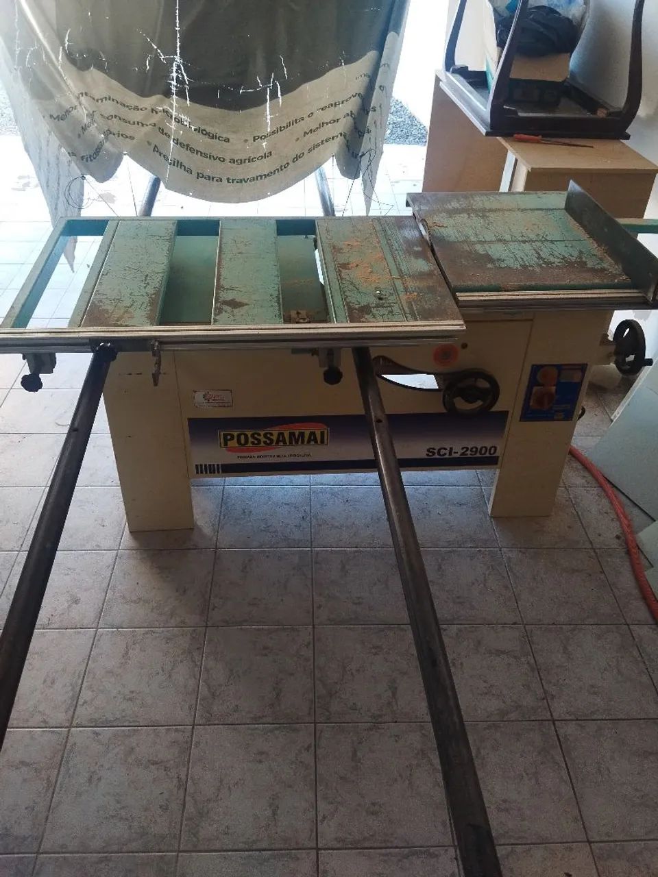 Dust collector, single-phase glue machine, registered hand truck, woodworking saw