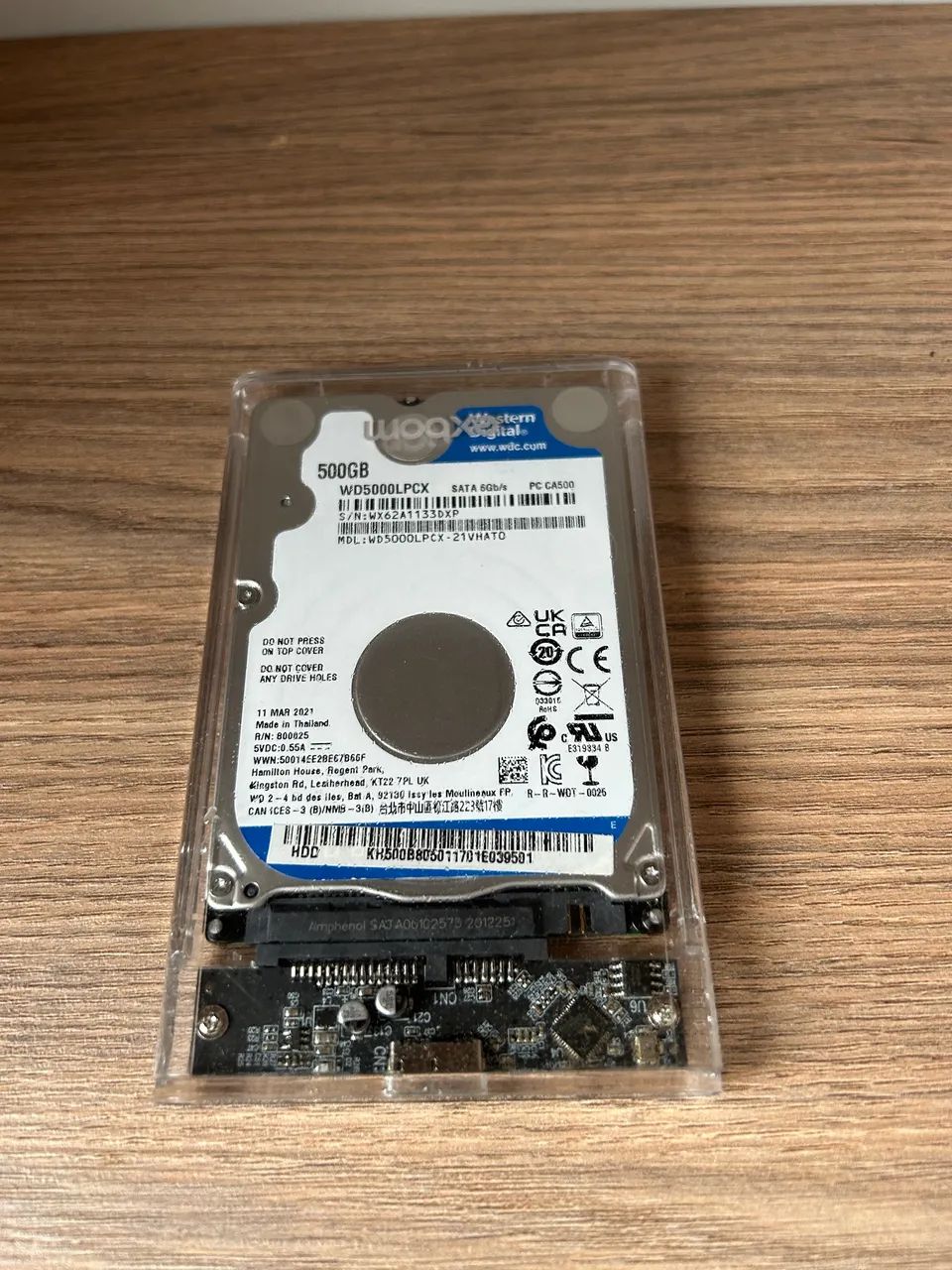 Hd 500gb sata notebook western digital blue