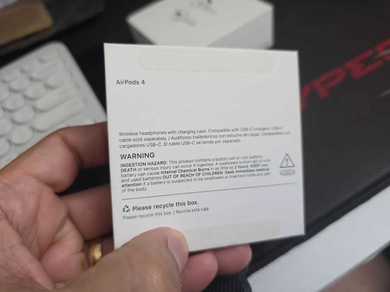AirPods 4 Apple para iPhone iPad Mac sem ANC - Foto 4