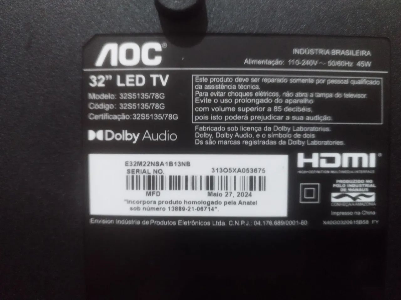 Vendo plaka tv smartv 