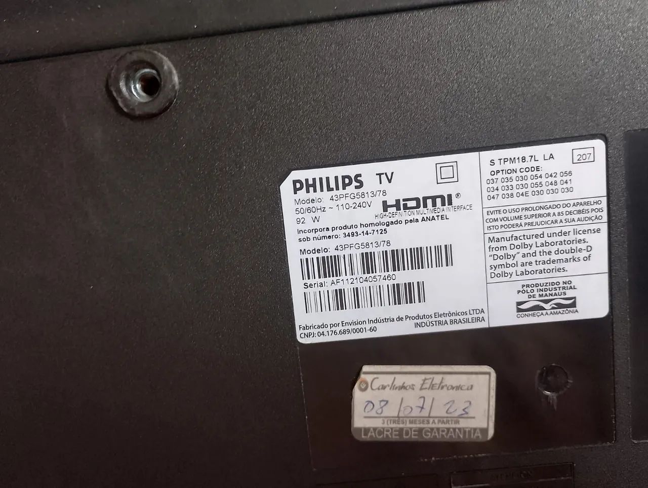 Televisão Samsung 42 polegadas para retirada de peças - Foto 3