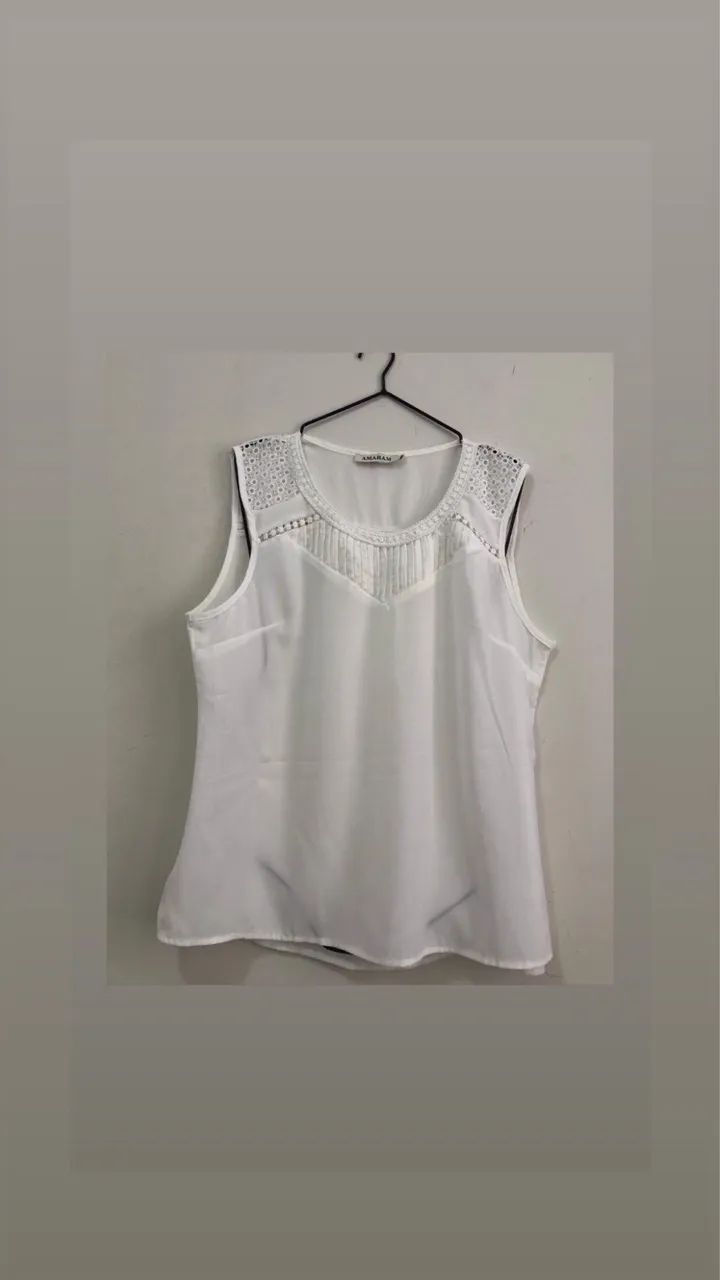 Blusa tamanho GG cor branca
