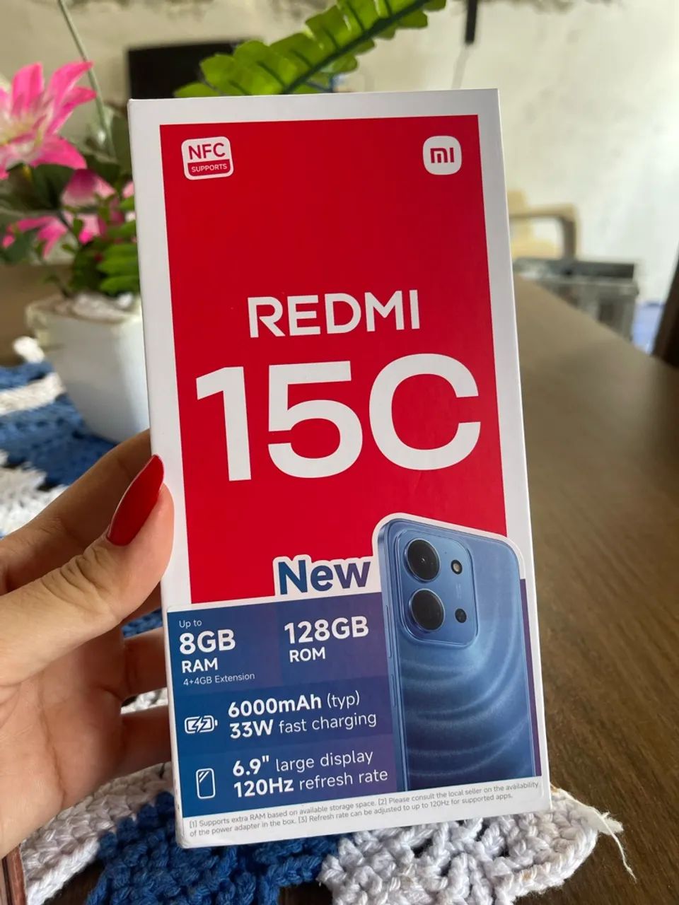 REDMI 15C MIDNIGHT BLACK 128GB LACRADO - Foto 2