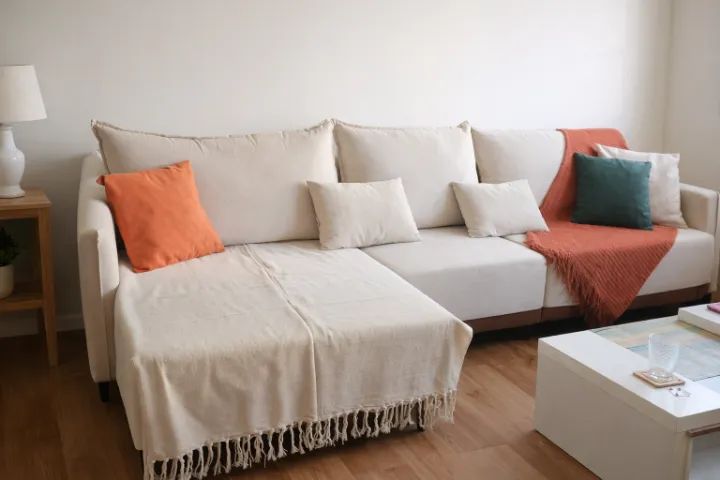 Sofá de 3,20m em linho