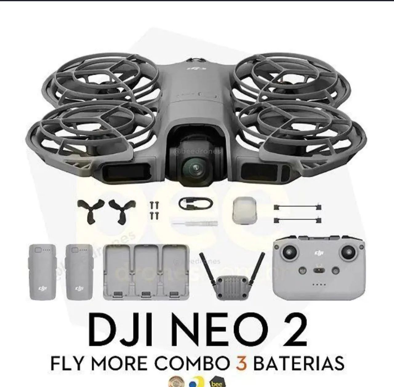 Dji Drone Neo 2 - flymore 3 bateria + controle  - Foto 3