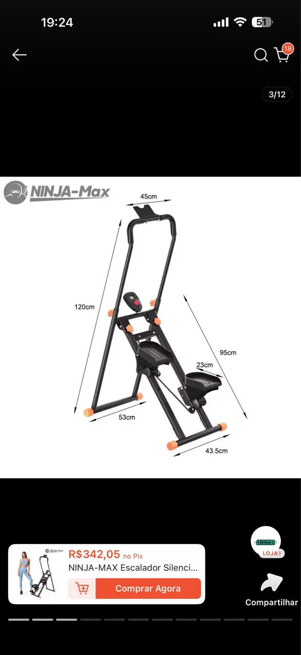 Máquina de subir escada  - Foto 2