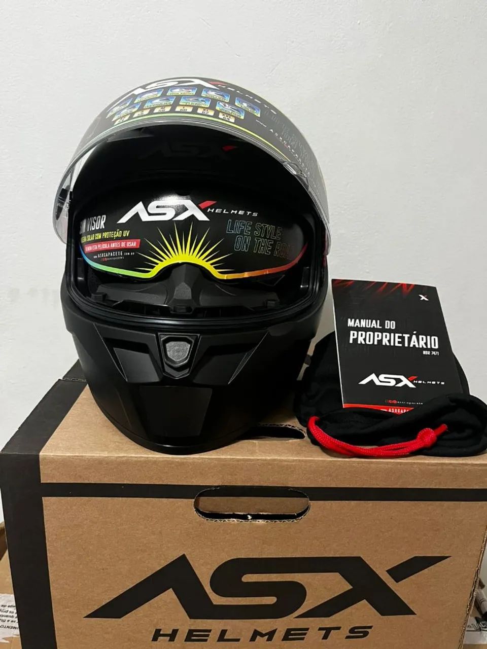 CAPACETE ASX EAGLE PRETO FOSCO TAM 60