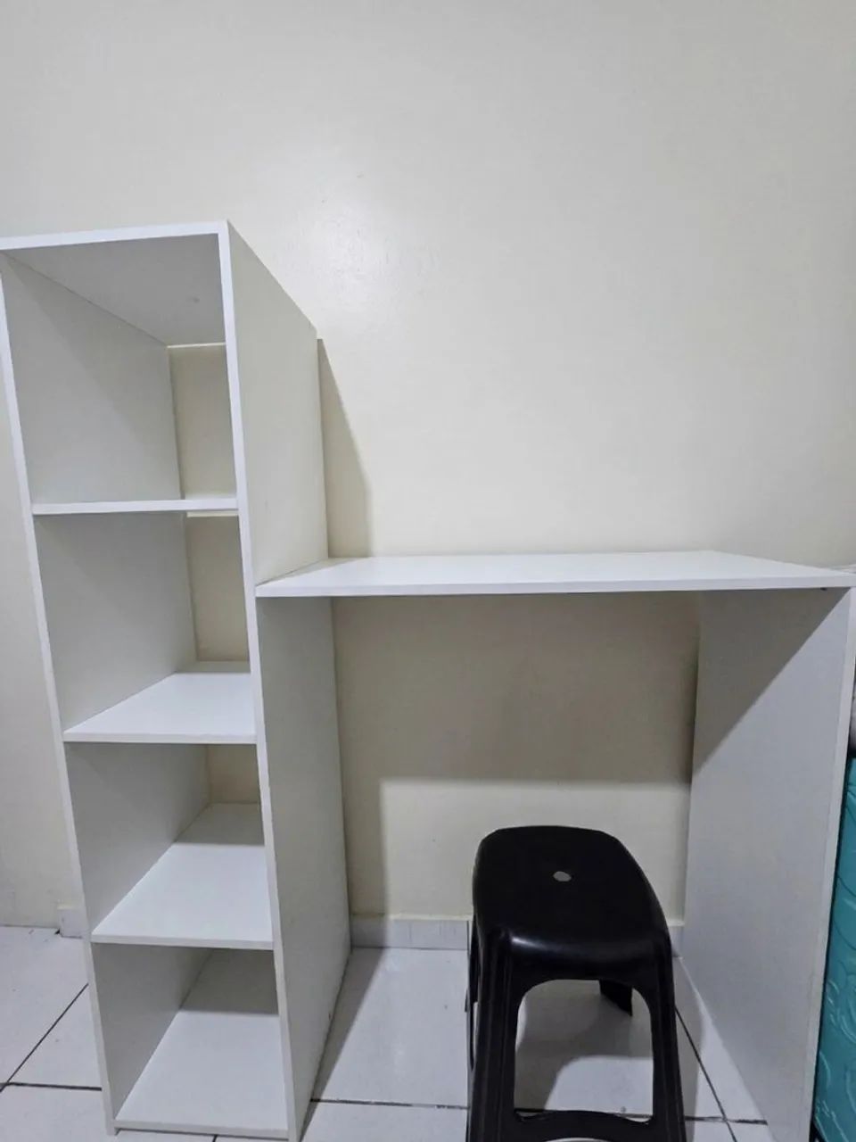 Escrivaninha MDF Branco - Foto 2