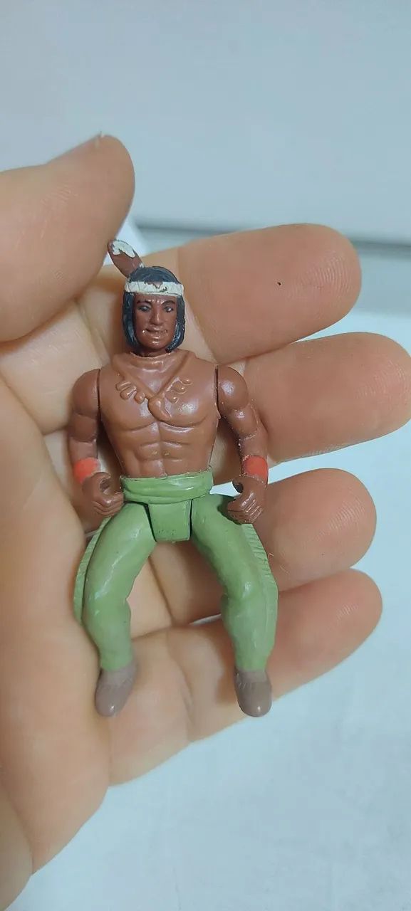 Raridade Bonecos Articulados de índios  da Gulliver  Forte apache  - Foto 4