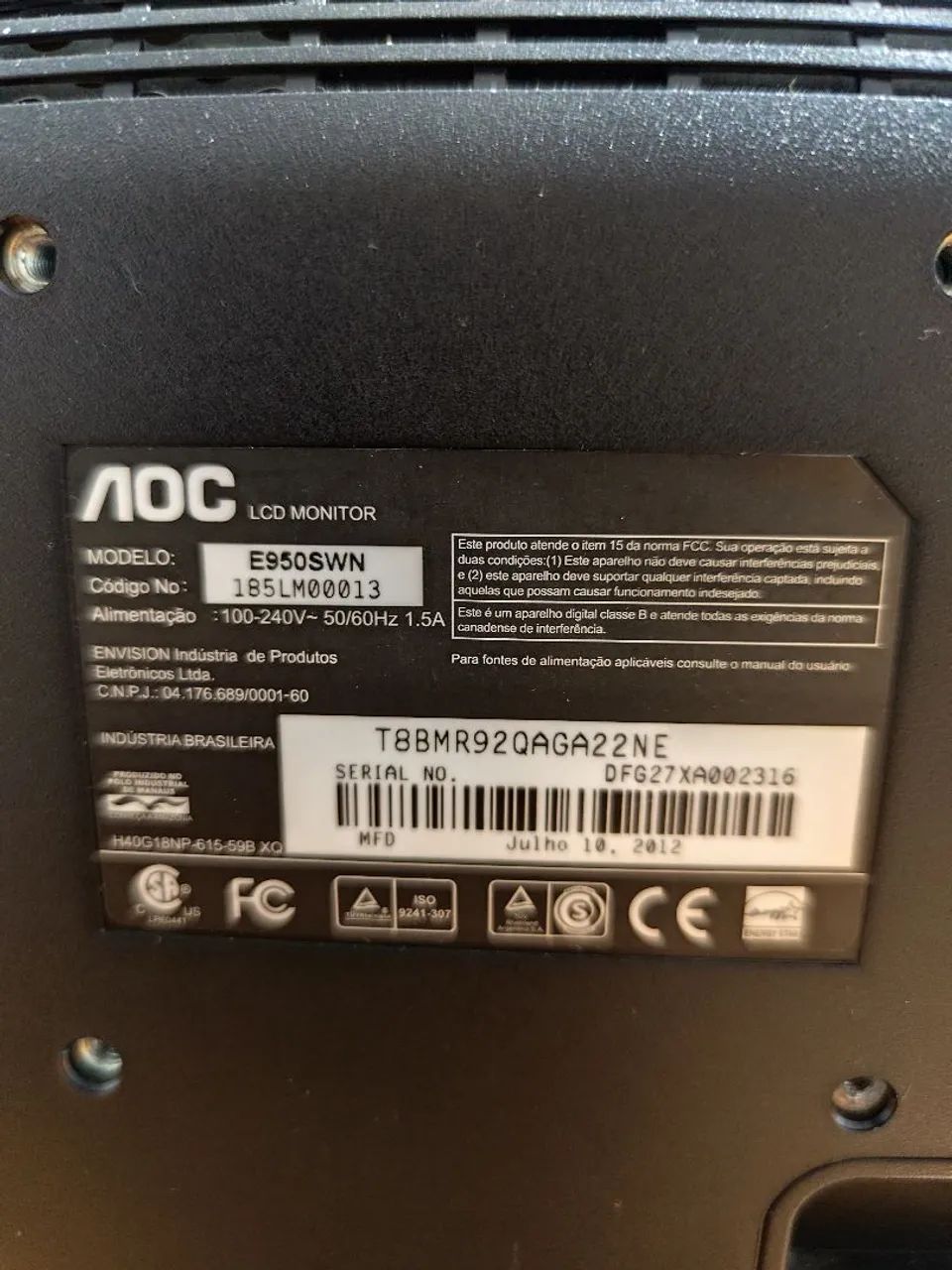 Monitor AOC 18.5 - Foto 4