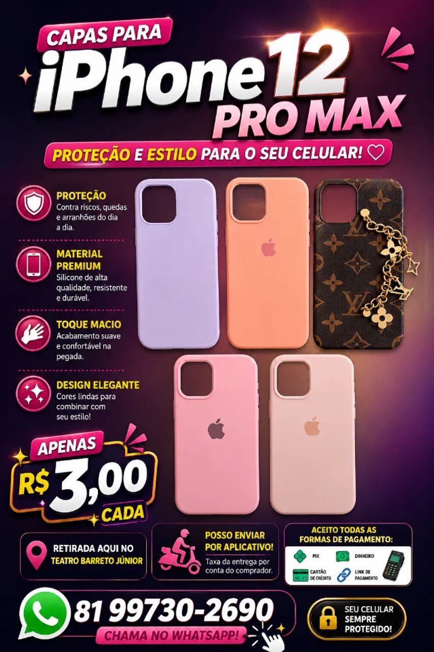 Capa iPhone 12 Pro Max (seminovas)