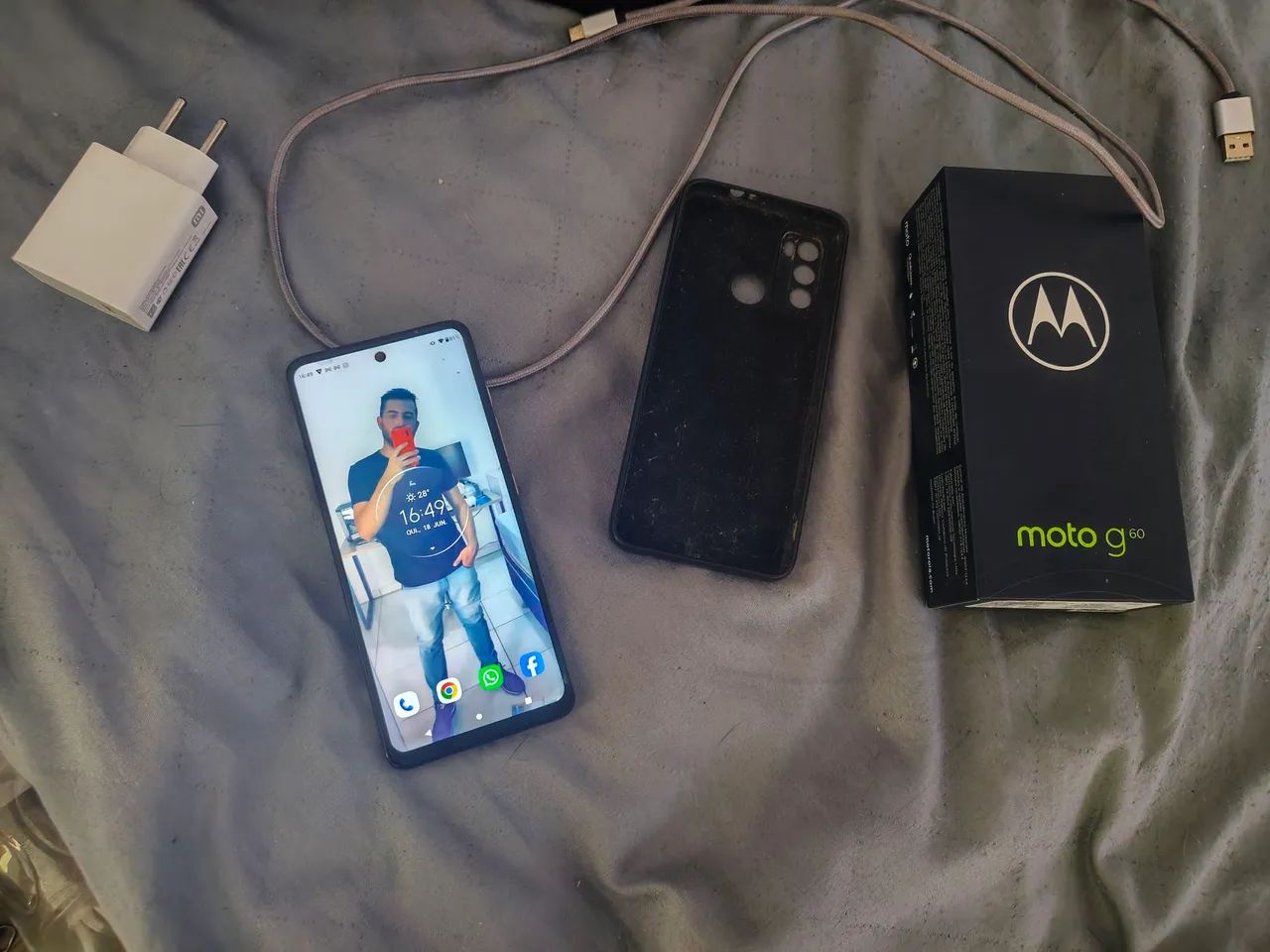 Moto g60 impecável completo com nota - Foto 3