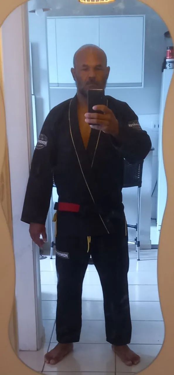 Kimono preto para jiu-jitsu  - Foto 3