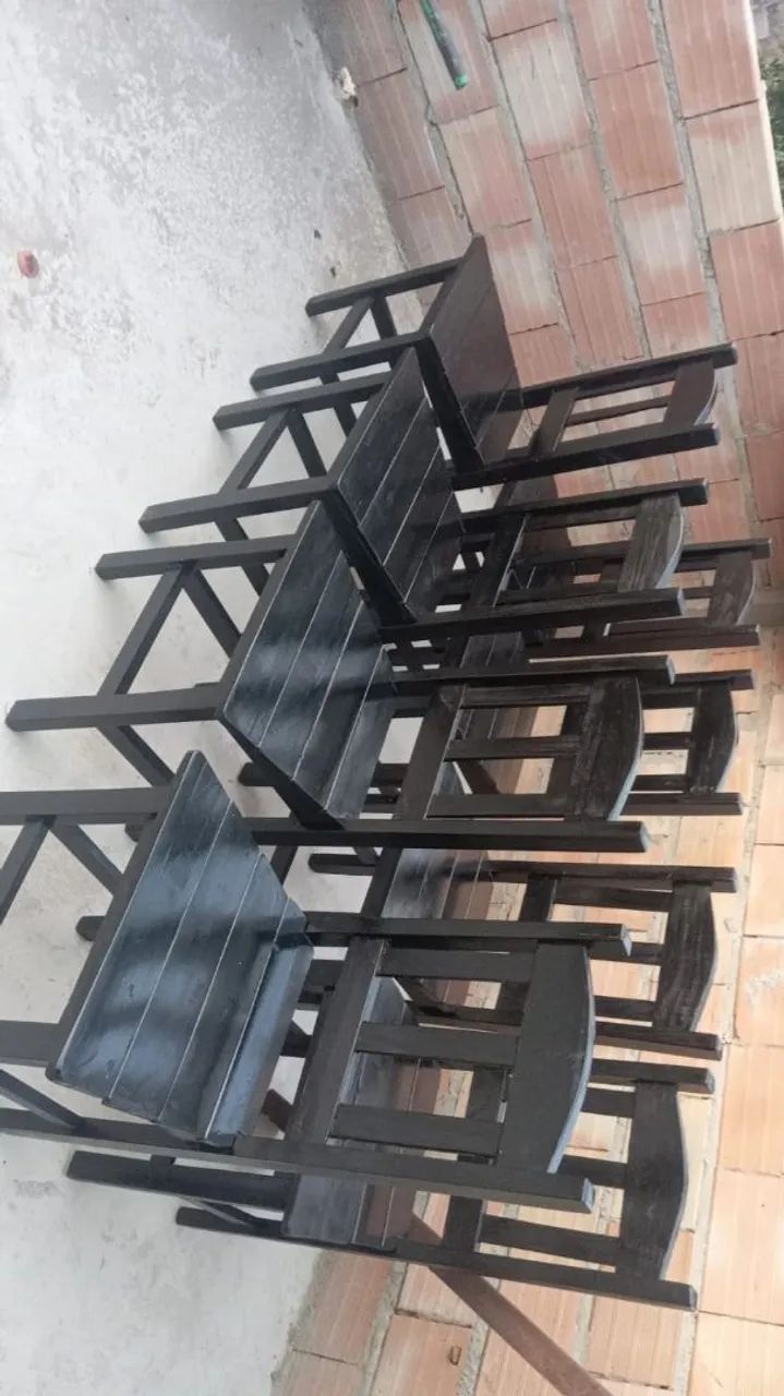 Cadeiras de eucalipto envernizado  - Foto 3