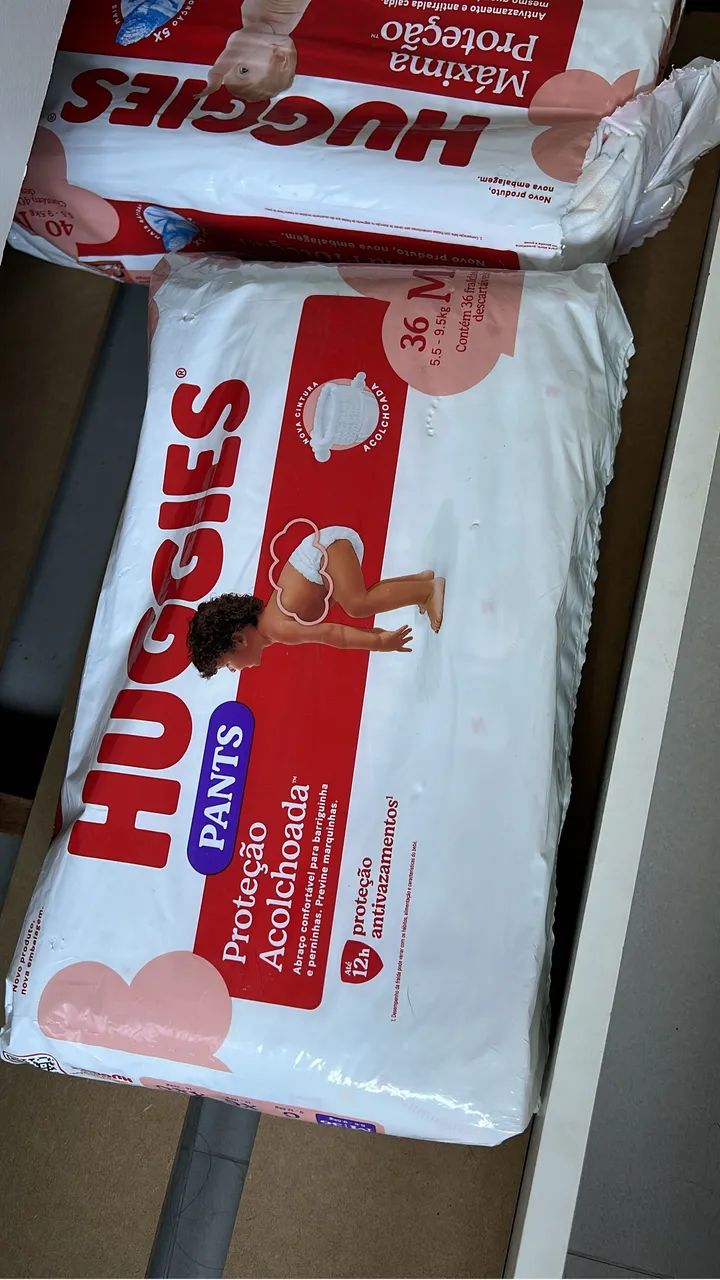 Fralda Huggies M - Troco por G
