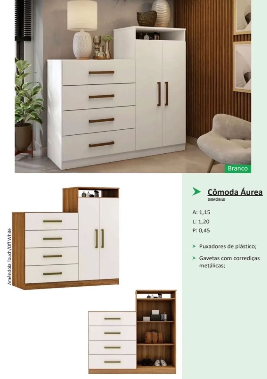 Cômoda Áurea - Promoção 