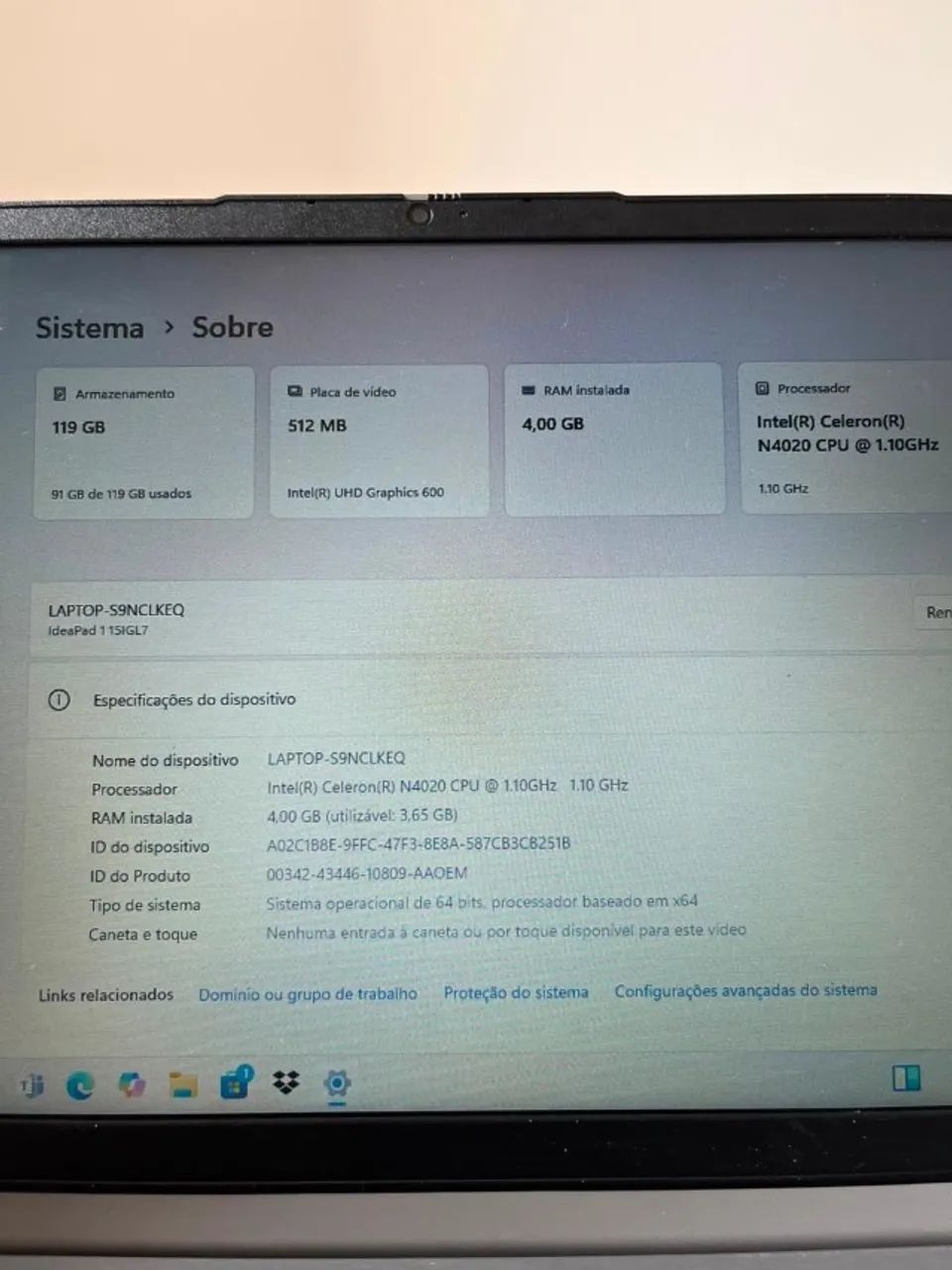 Notebook semi novo sem detalhes  - Foto 2